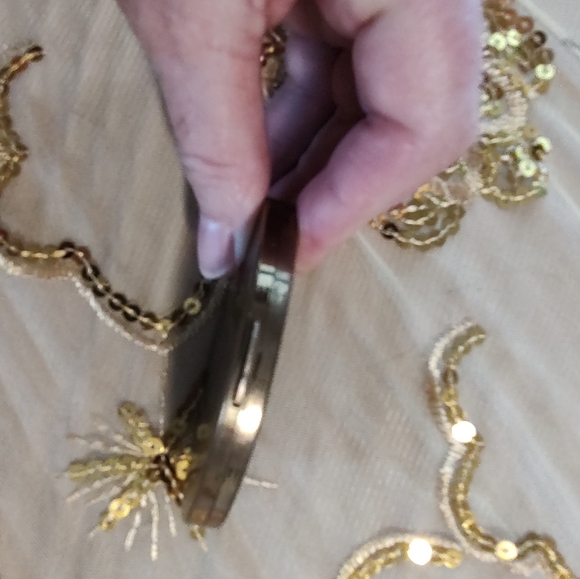 VINTAGE GOLD COMPACT POWDER CASE Pepsi Cola Logo - Picture 7 of 8